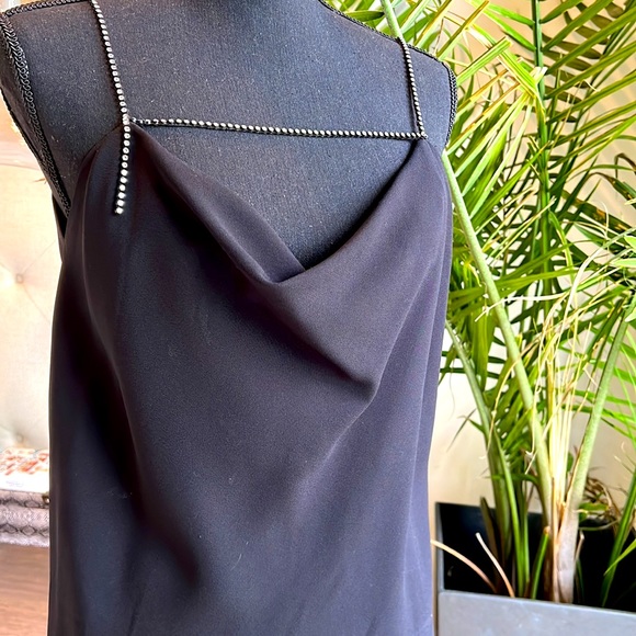 Philosophy di Lorenzo Serafini draped and rhinestone neck blouse size 40 - Picture 2 of 3